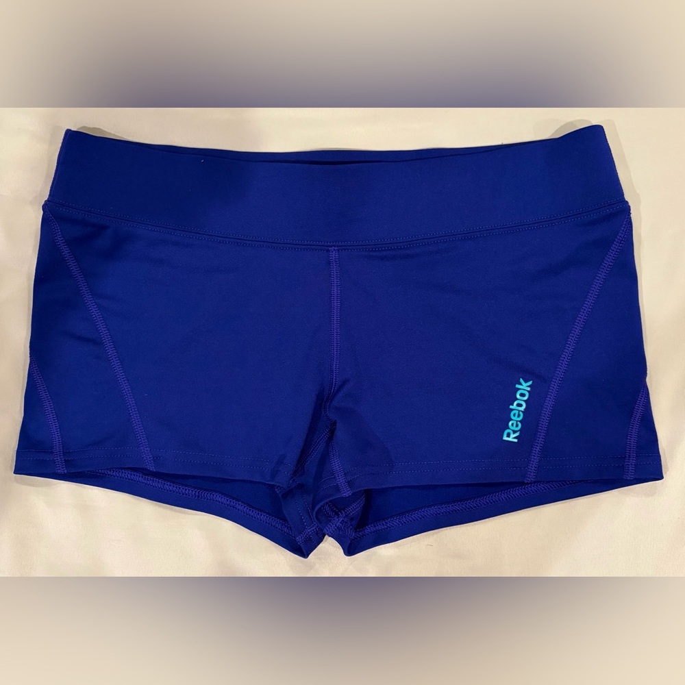 Reebok Women's Deep Blue Athletic Bike Shorts